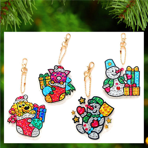 2024 DIY Diamond Painting Keychain - Underwater Animals