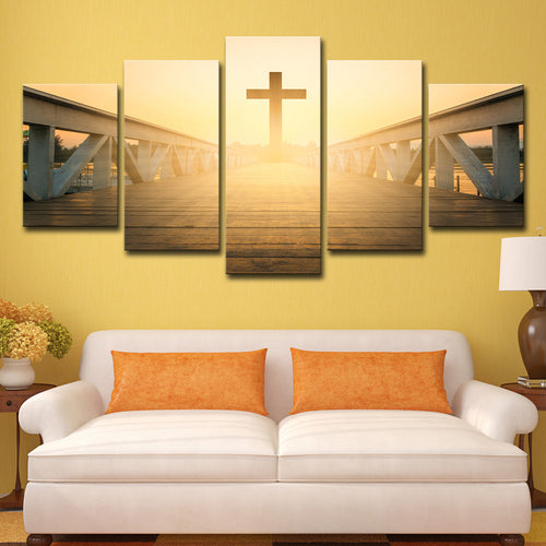 "Cross-Border Wall Art - Jesus Over Bridge Home Decor"