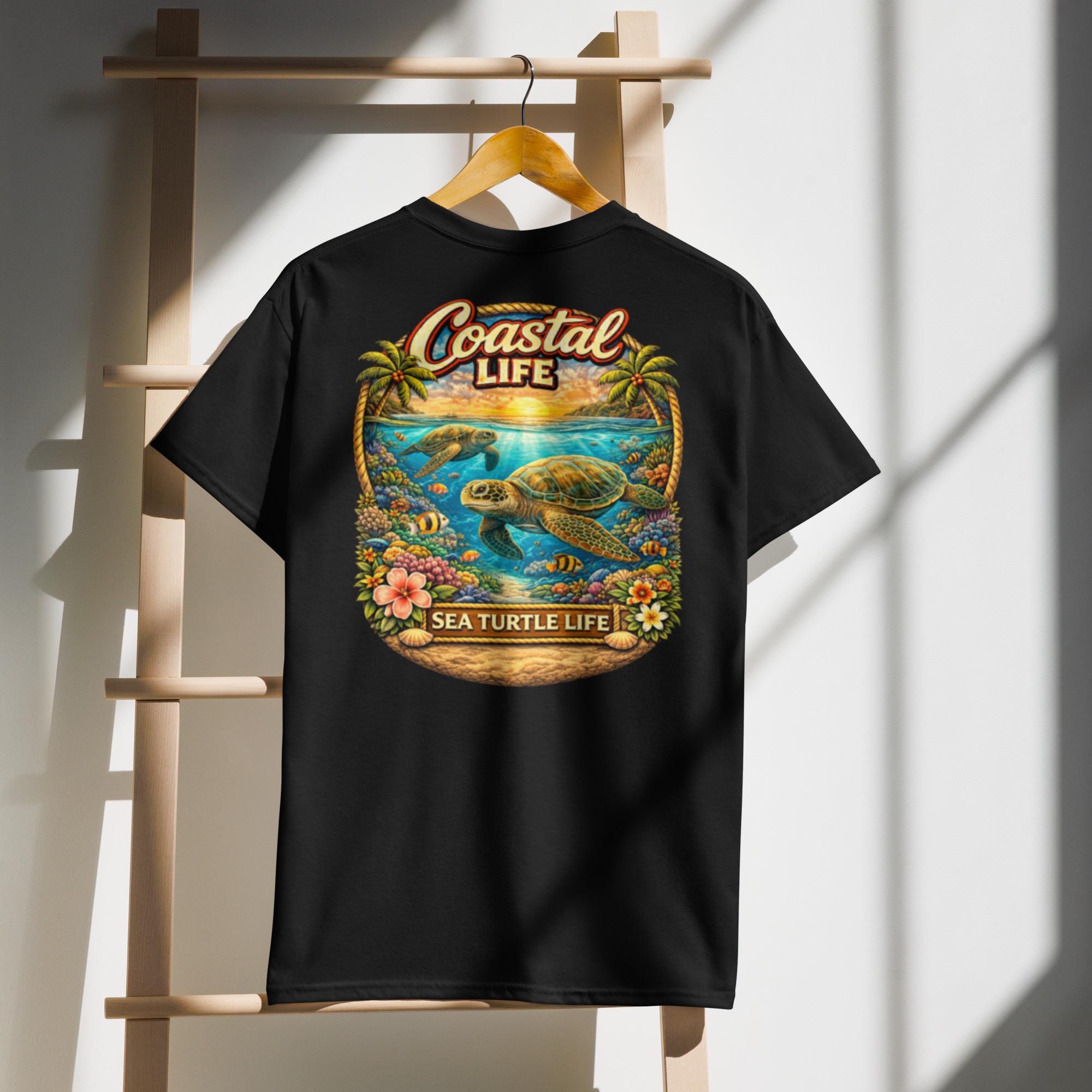 Coastal Life Sea Turtle DryBlend® T-Shirt