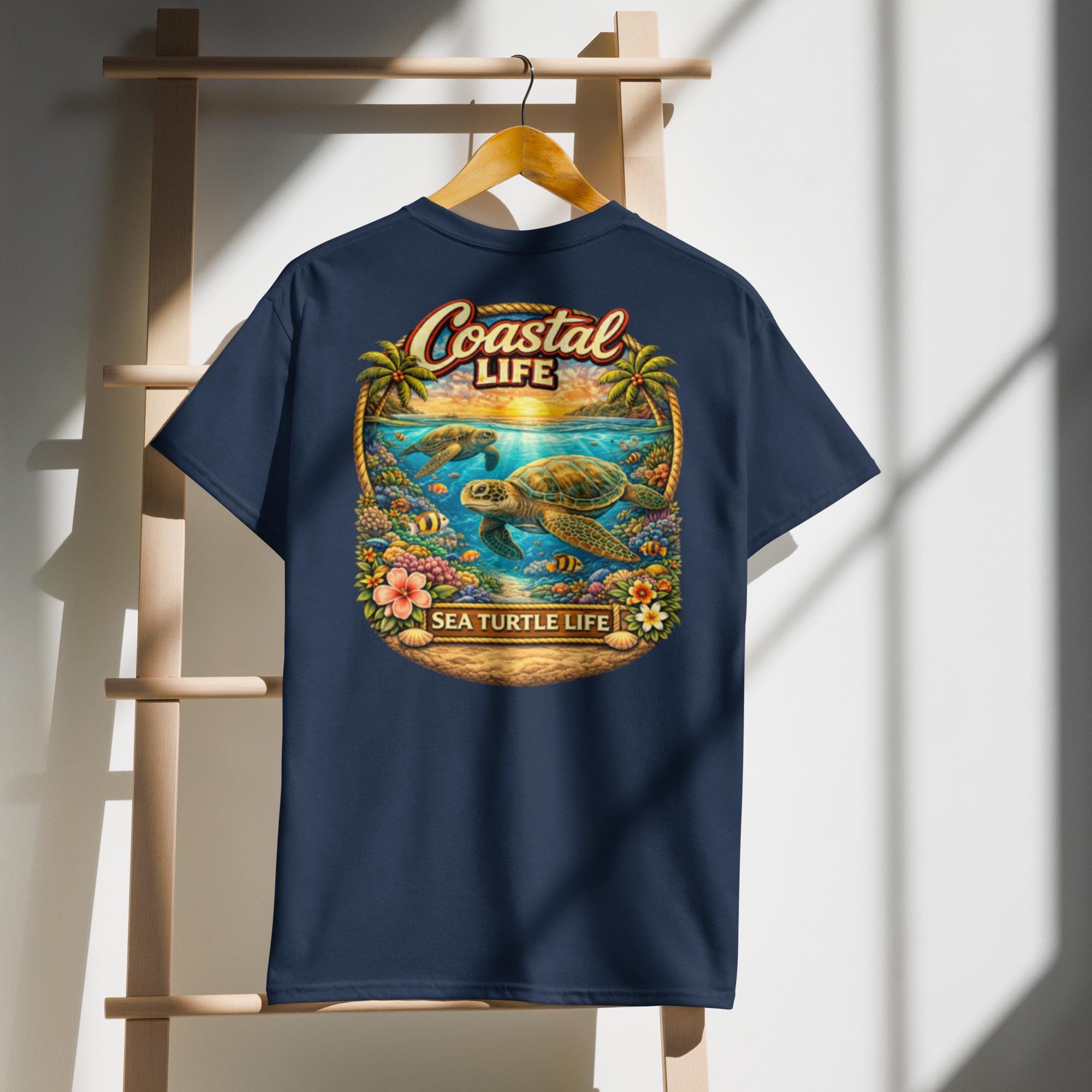 Coastal Life Sea Turtle DryBlend® T-Shirt